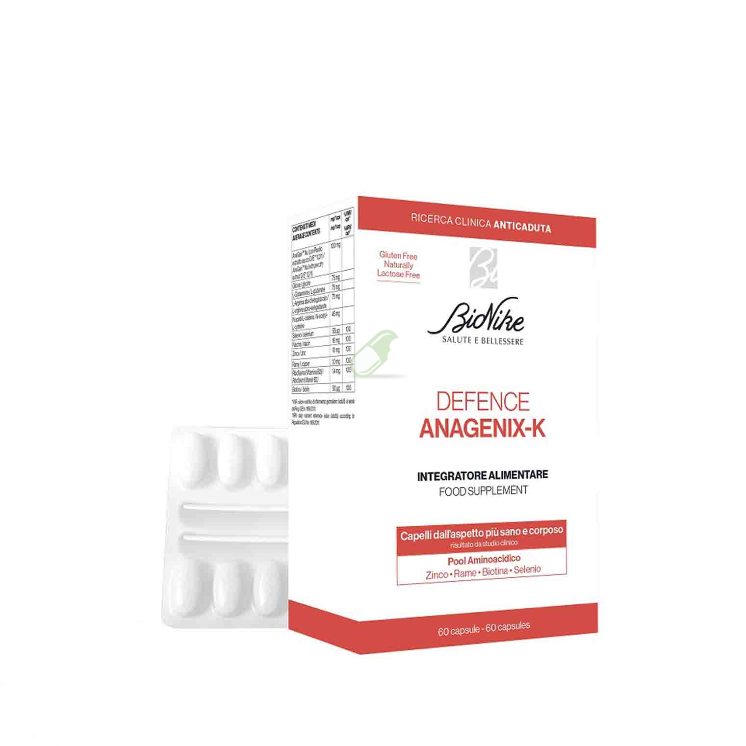 BioNike Linea Defence Anagenix-K Integratore Anticaduta 60 Capsule