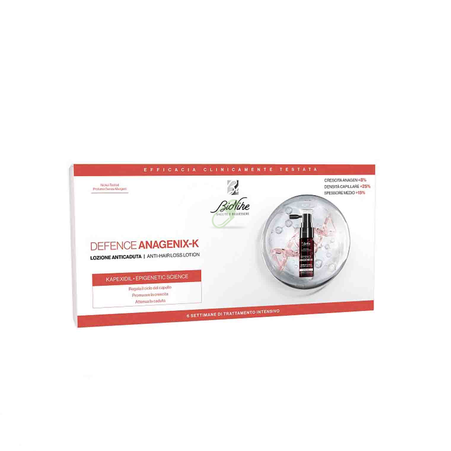 BioNike Linea Defence Anagenix-K Lozione Anticaduta 6 Flaconcini da 15 ml