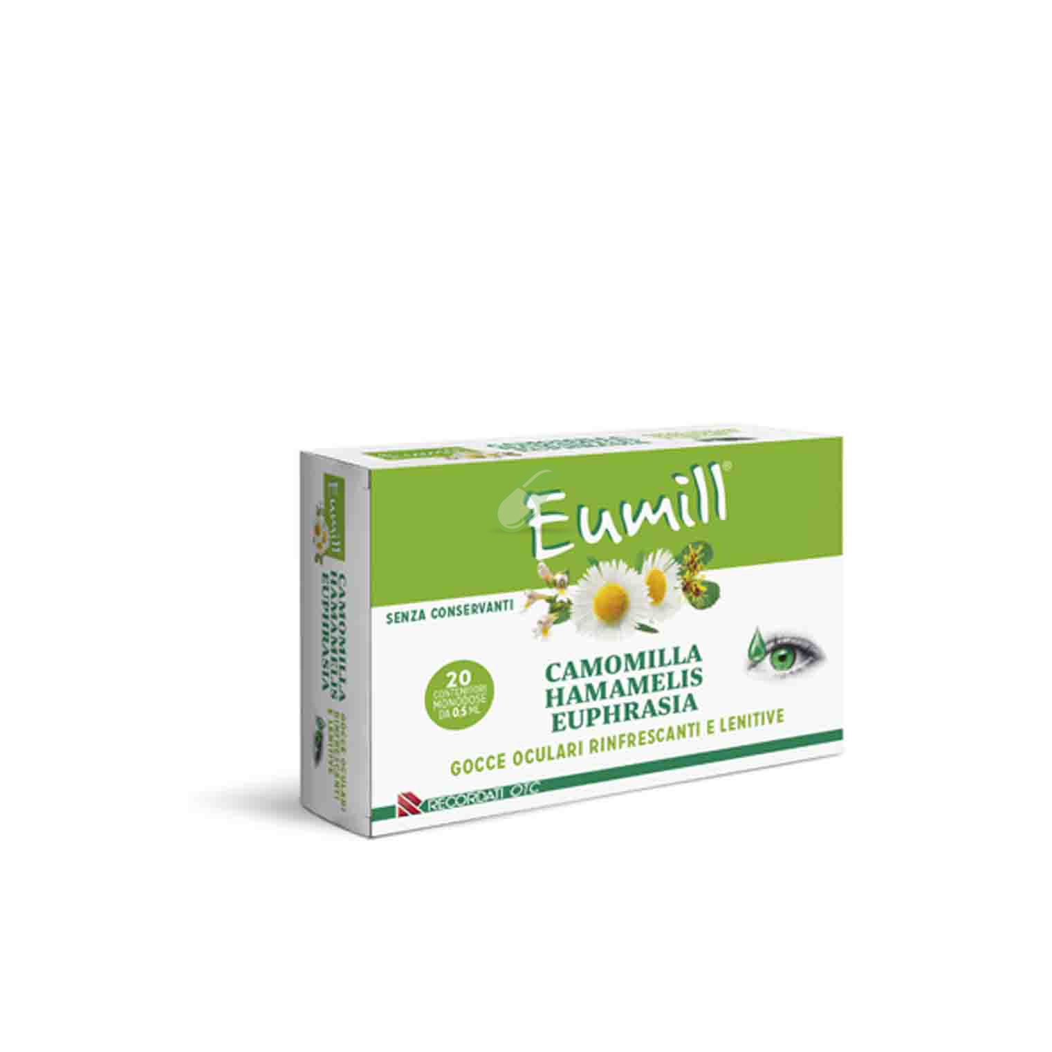 Recordati Linea Benessere Oculare Eumill Gocce Oculari 20 Flaconcini Monodose