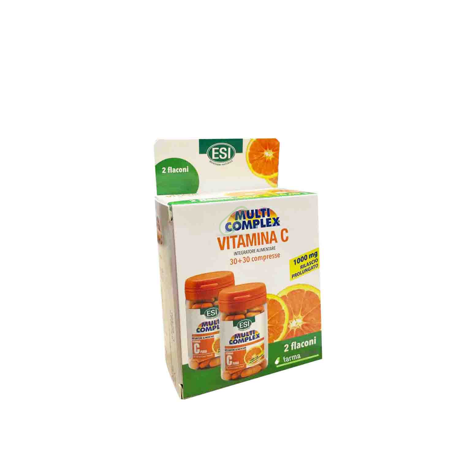 Esi Linea Vitamine e Minerali Vitamina C Pura Retard Integratore 30 30 Compresse