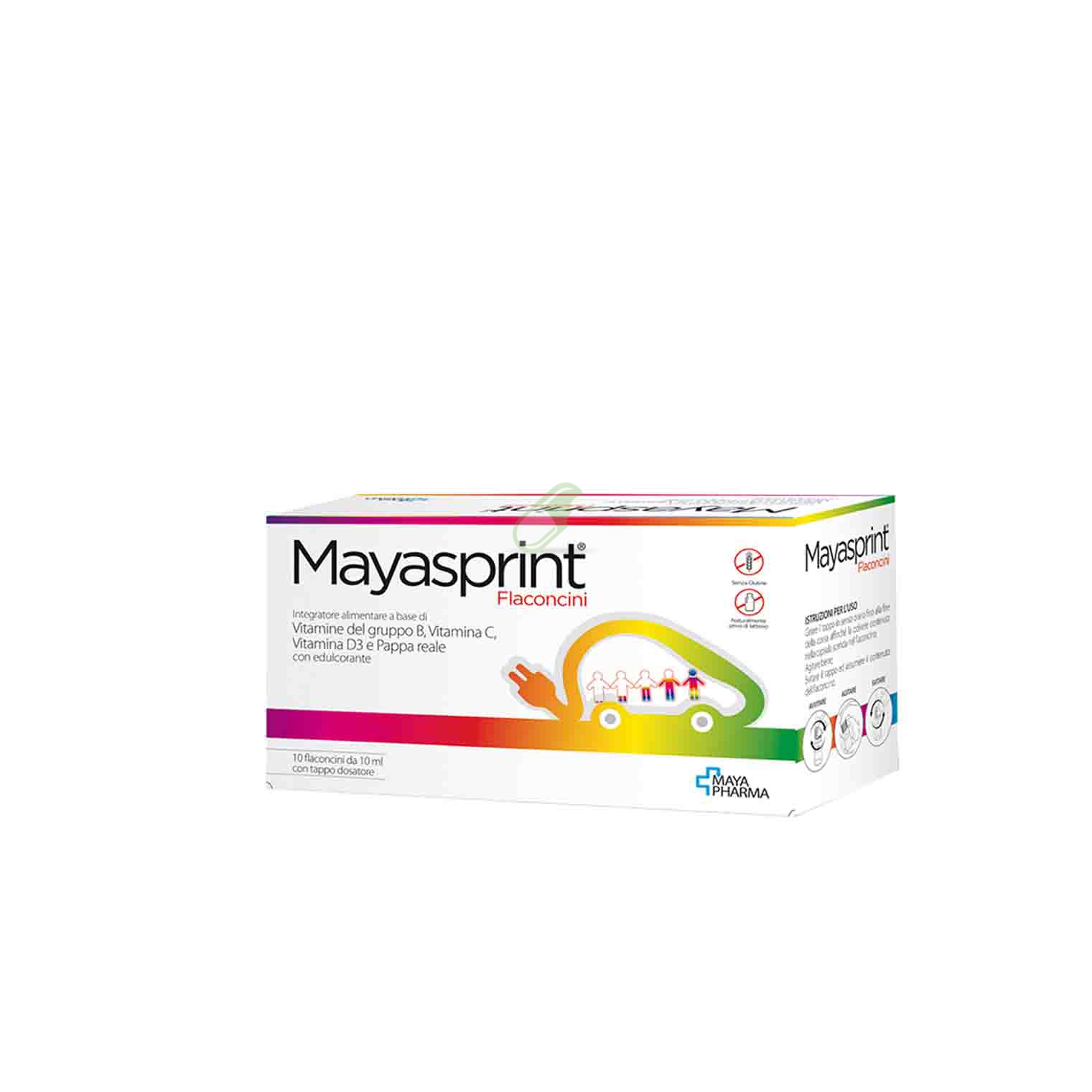 Maya Pharma Linea Vitamine e Minerali Mayasprint Integratore 10 Flaconcini