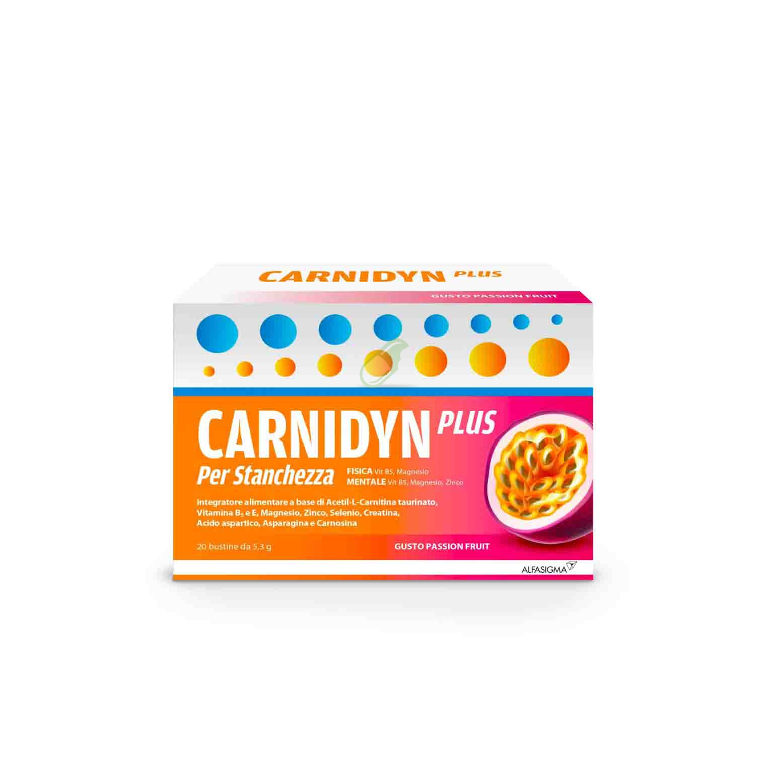 Carnidyn Plus Integratore Alimentare Creatina Carnosina Vitamina E 20 Buste
