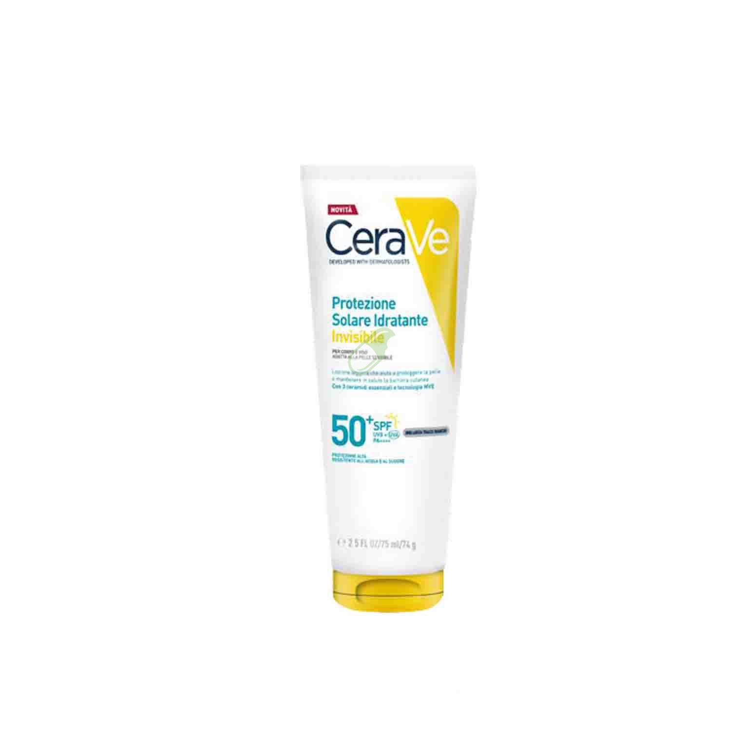 CeraVe Linea Protezione Solare Crema Idratante Invisibile SPF 50  Tubo 75 ml