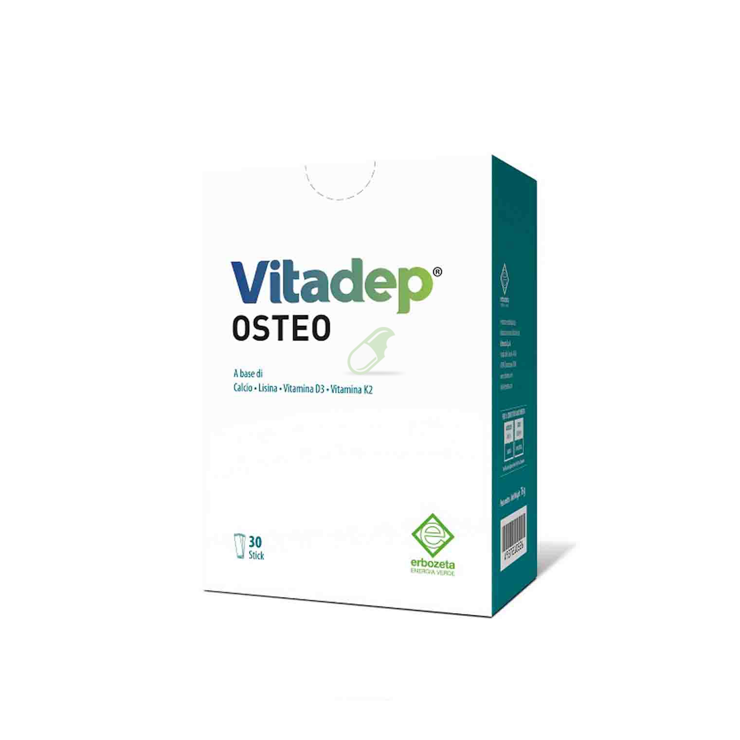Erbozeta Linea Benessere delle Ossa Vitadep Osteo Integratore 30 Stick