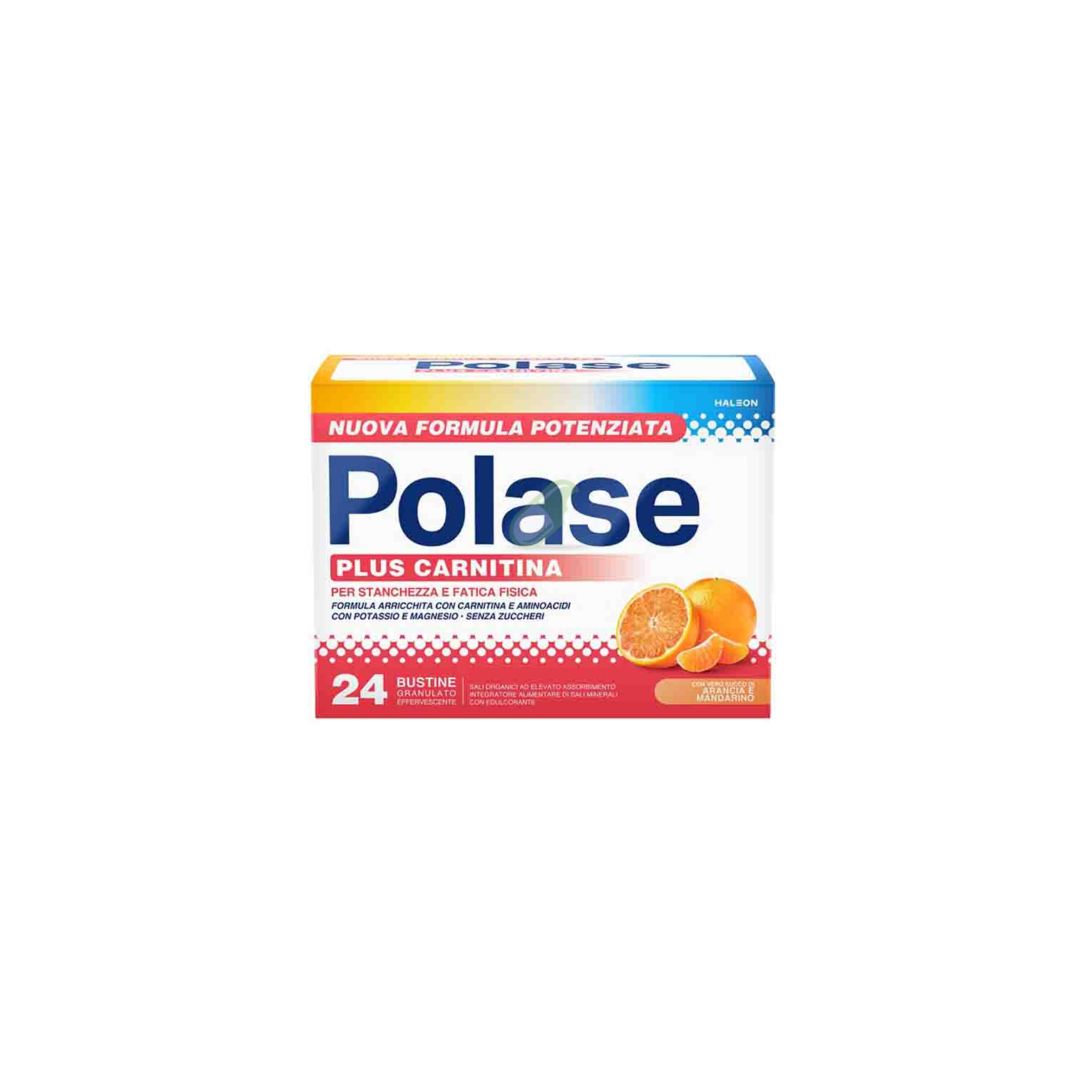 Polase Plus Carnitina Integratore di Sali Minerali Aminoacidi e Carnitina 24 Bst