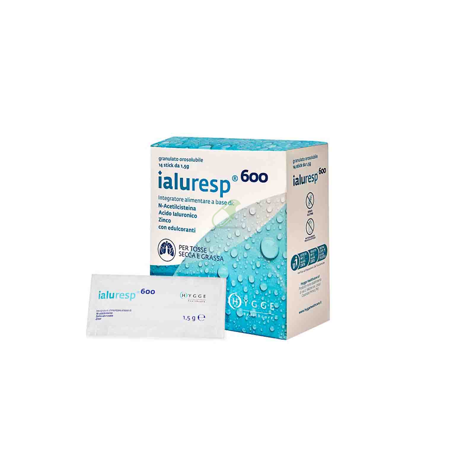 Hygge Healthcare Linea Benessere Vie Aeree Ialuresp 600 Integratore 14 Stick