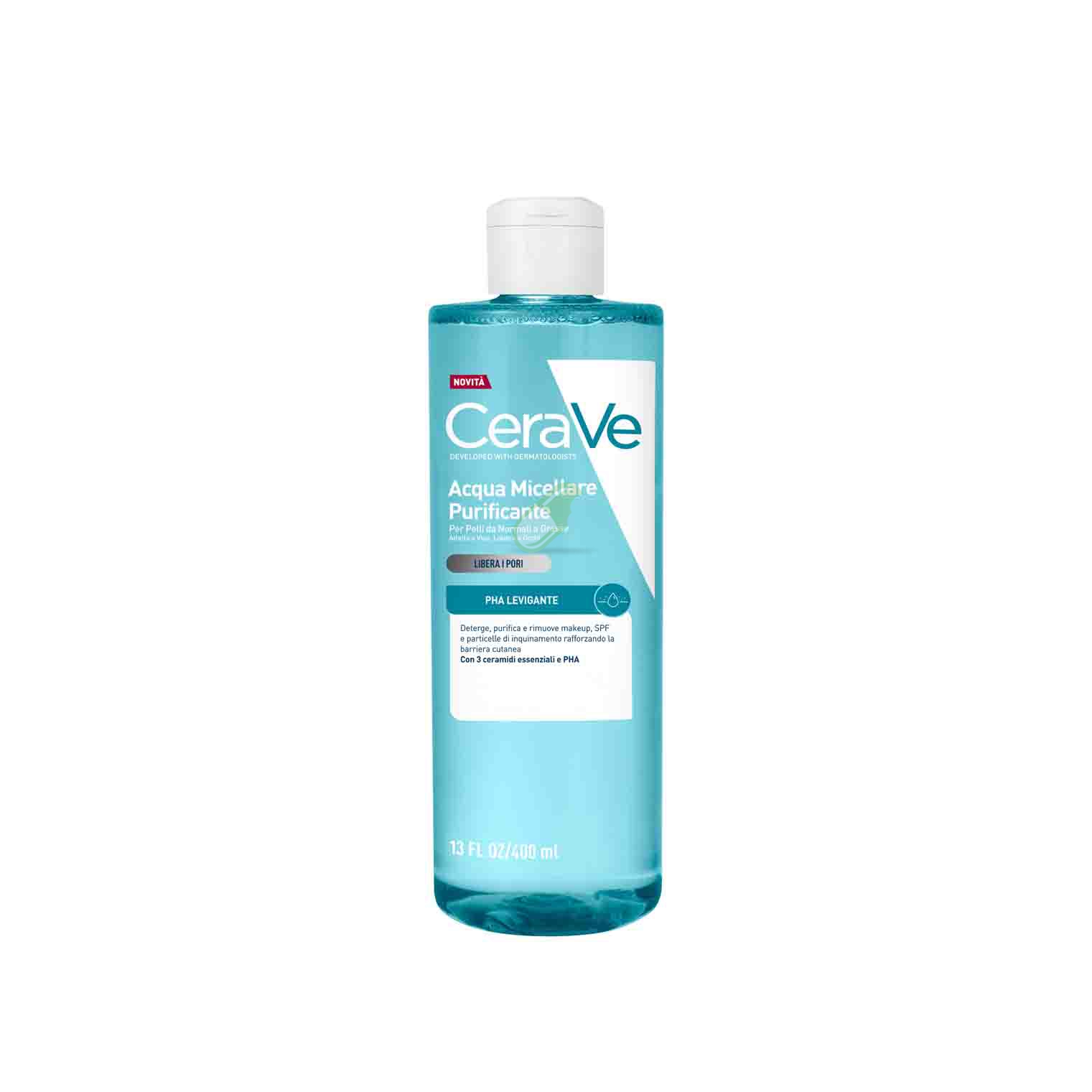 CeraVe Linea Detersione Viso Acqua Micellare Purificante Flacone 400 ml