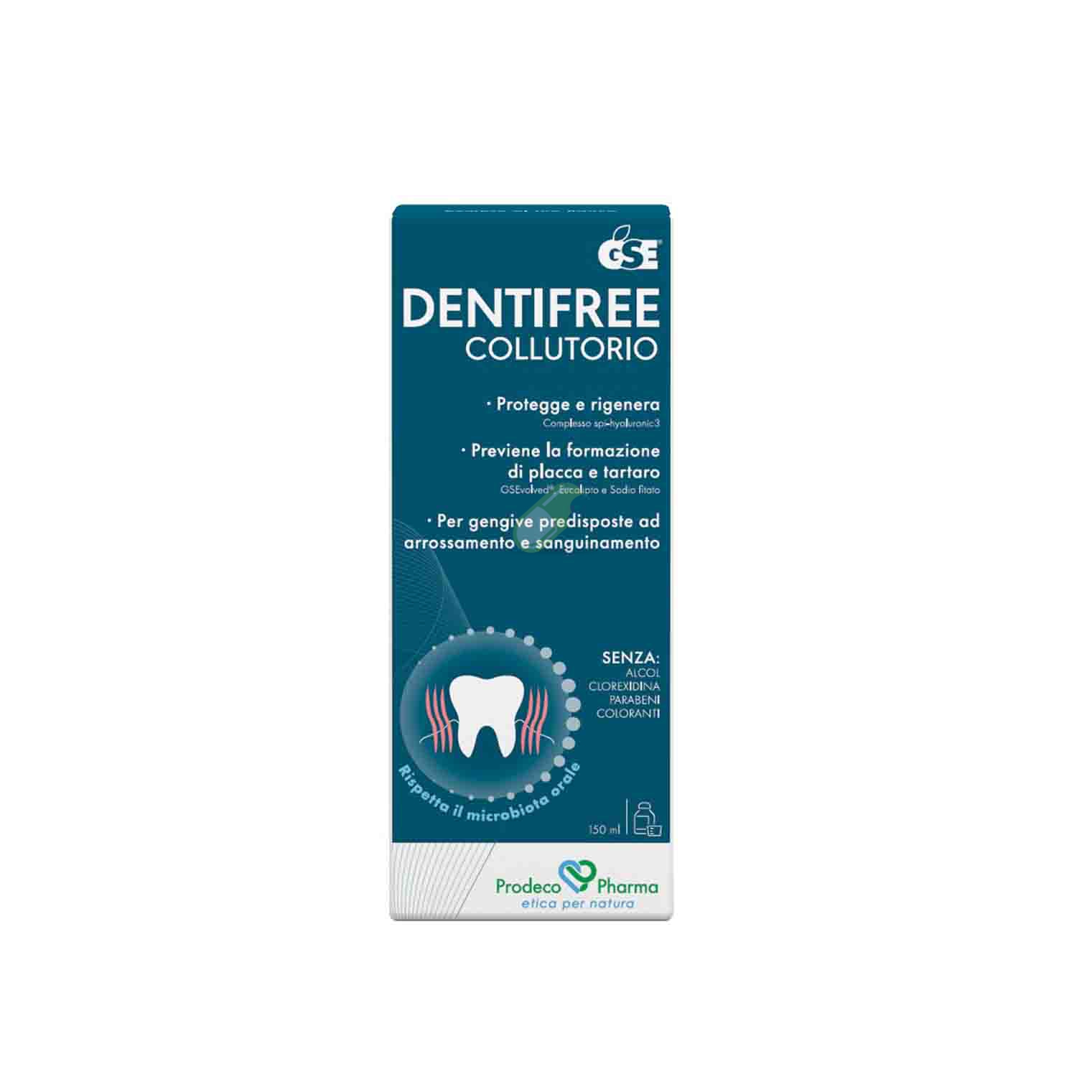 Prodeco Pharma Linea Bocca sana GSE Dentifree Collutorio 150 ml