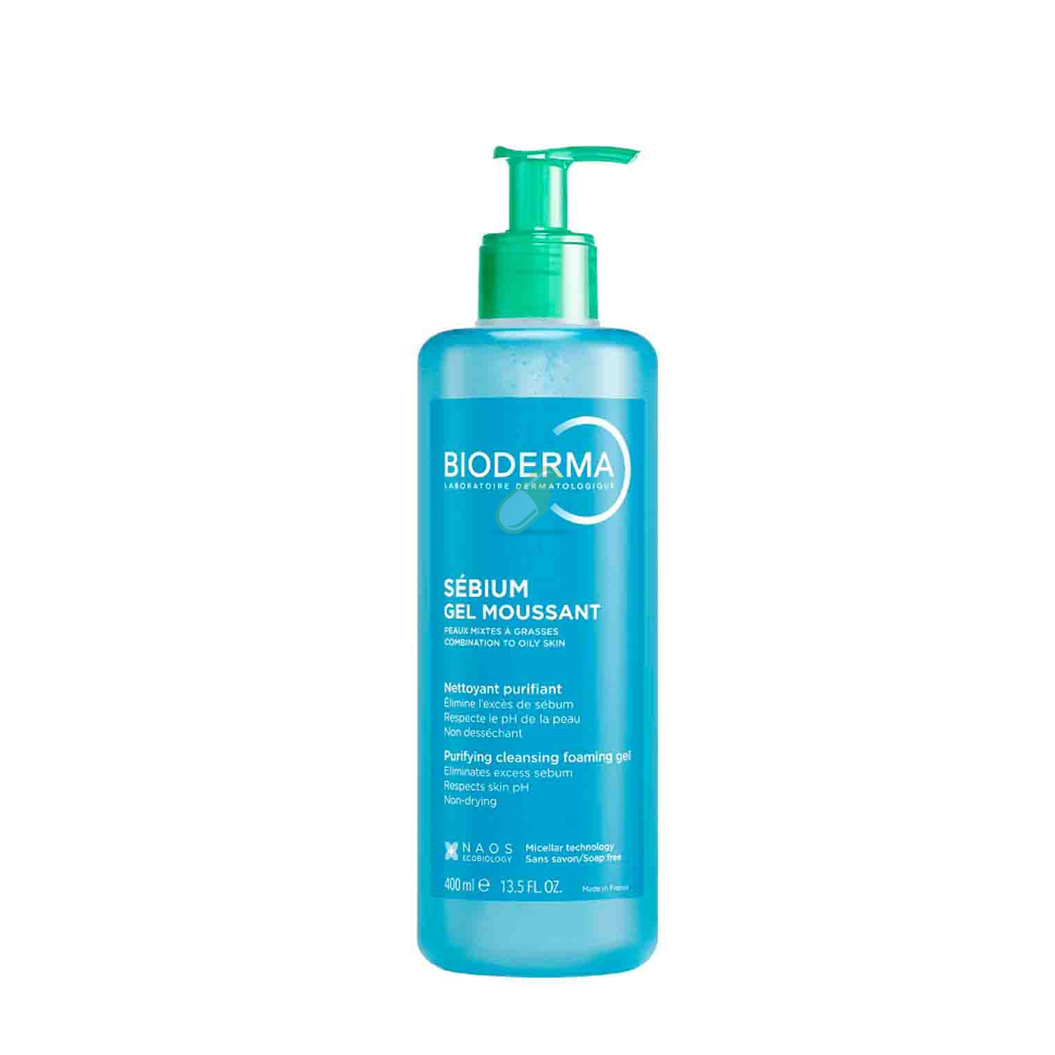 Bioderma Linea Sebium Gel Moussant Detergente Equilibrante Pelli Grasse 400 ml