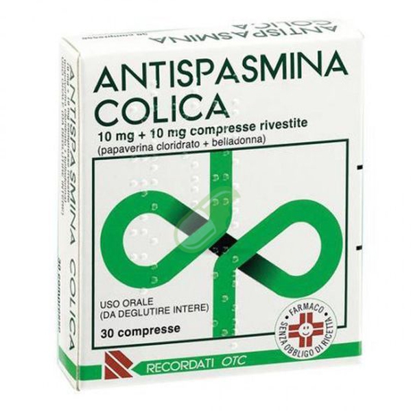 Antispasmina Colica 10 Mg + 10 Mg Compresse Rivestite 30 Compresse