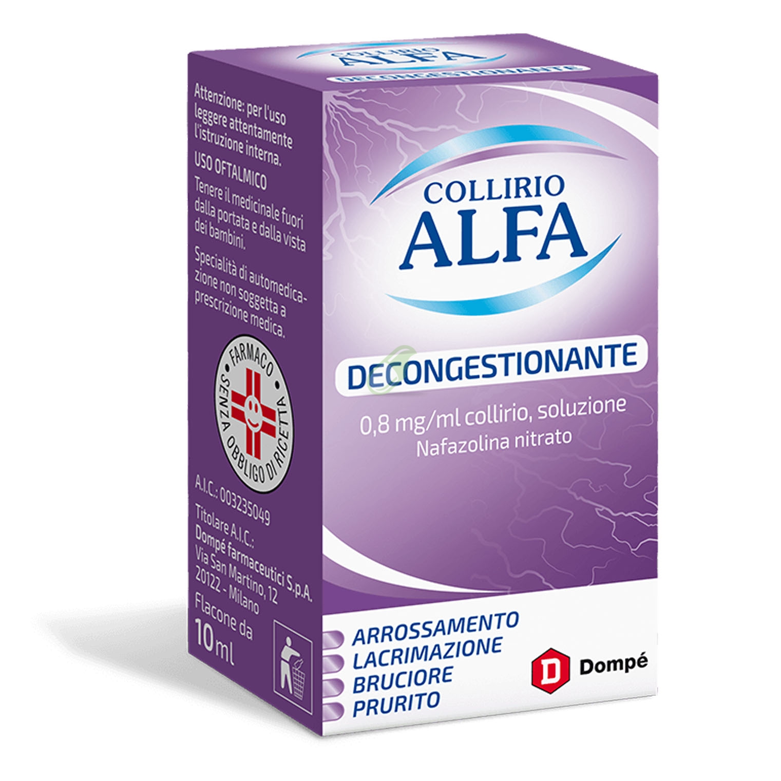 Collirio Alfa Dec 0,8 Mg/Ml Collirio, Soluzione Flacone 10 Ml