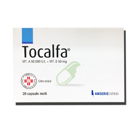 Tocalfa 50.000 Ui + 50 Mg Capsule Molli 20 Capsule Molli