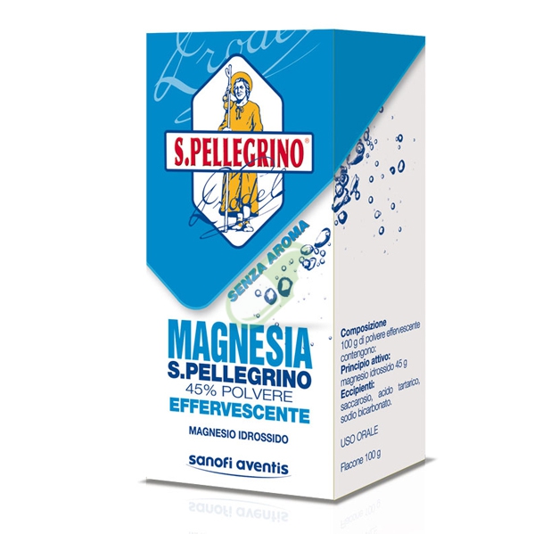 Magnesia S.Pell 90% Polvere Per Sospensione Orale S/Aroma Flacone 100 G