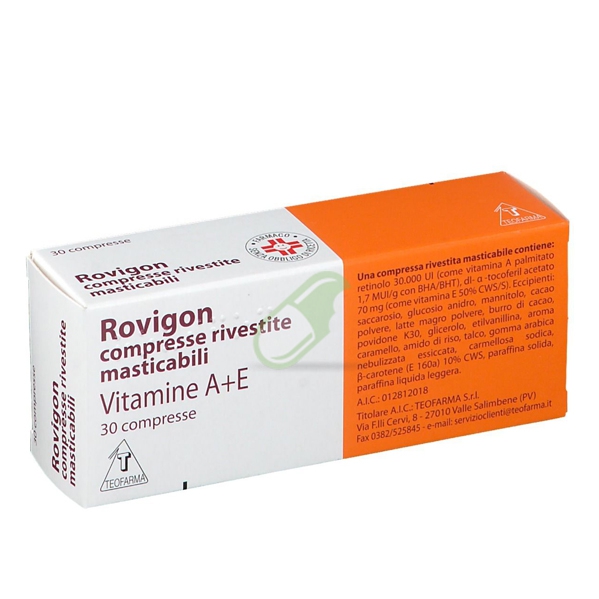 Rovigon Compresse Rivestite Masticabili 30 Compresse
