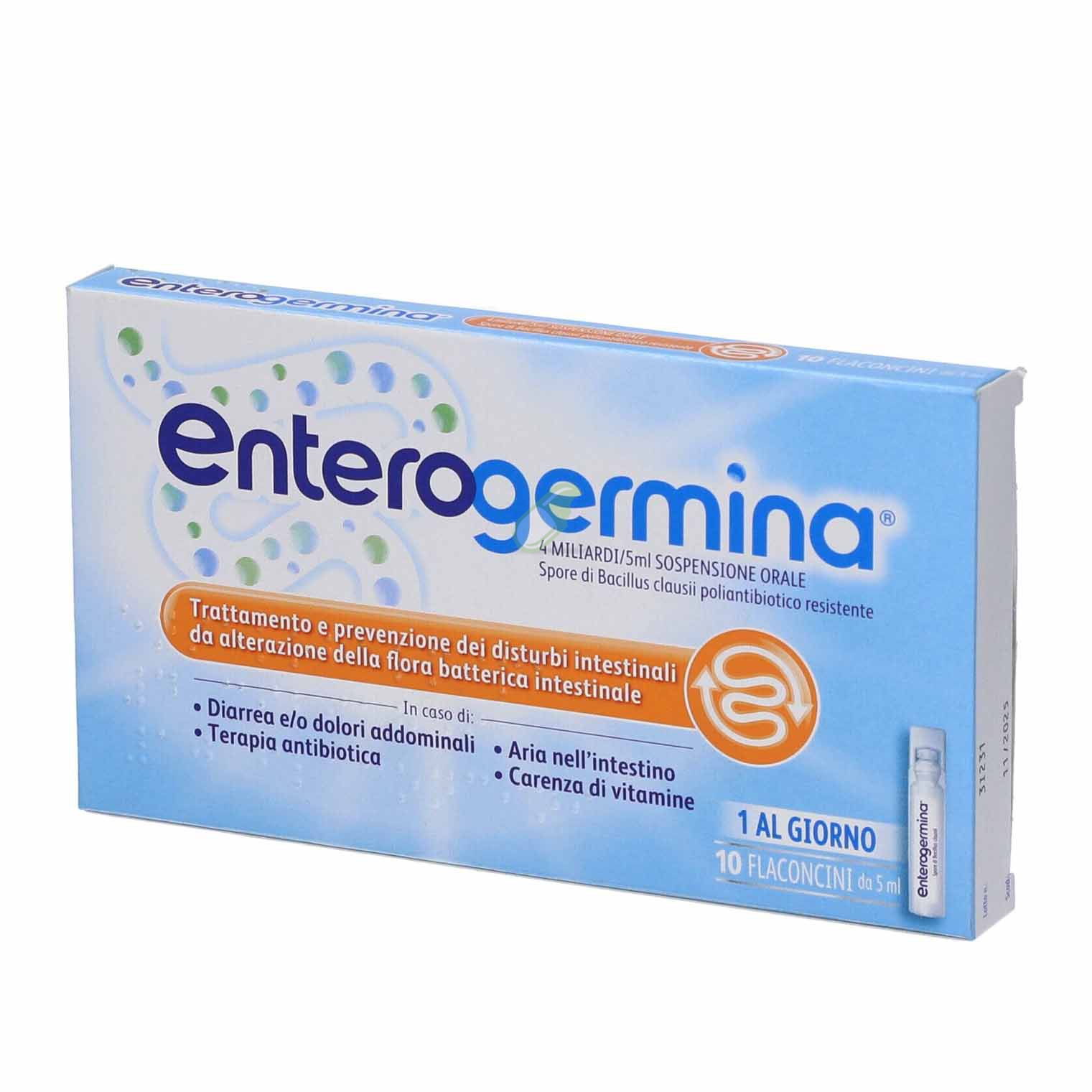 Enterogermina 4 Miliardi/5 Ml Sospensione Orale 10 Flaconcini