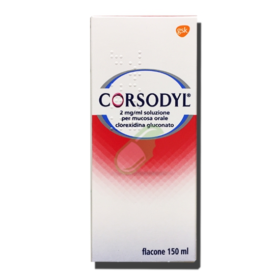 Corsodyl 200 Mg/100 Ml Soluzione Per Mucosa Orale Flacone 150 Ml
