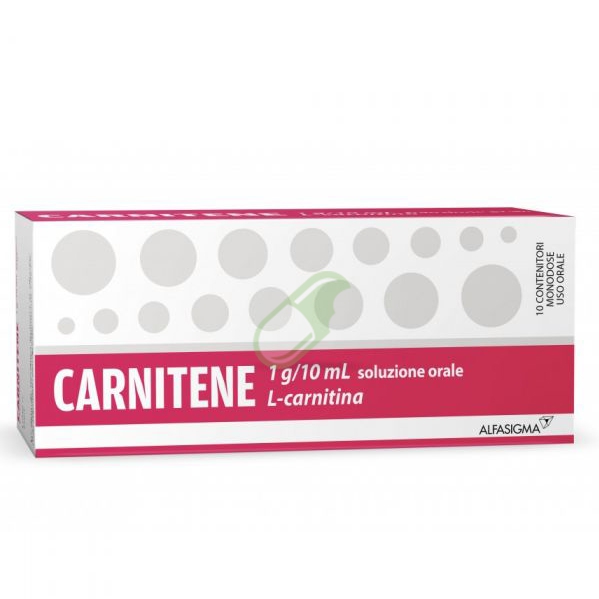 Carnitene 1 G/10 Ml Soluzione Orale 10 Contenitori Monodose
