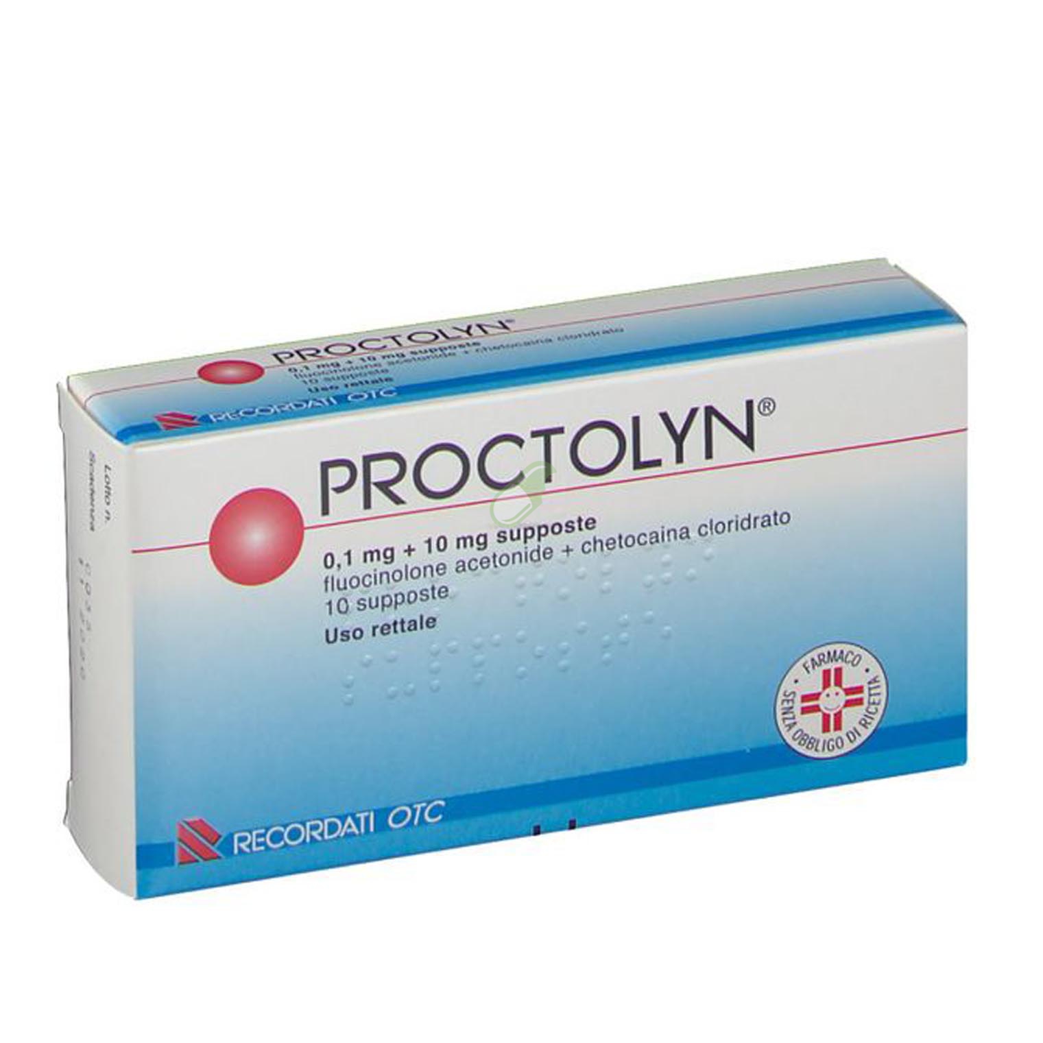 Proctolyn 0,1 Mg + 10 Mg Supposte 10 Supposte