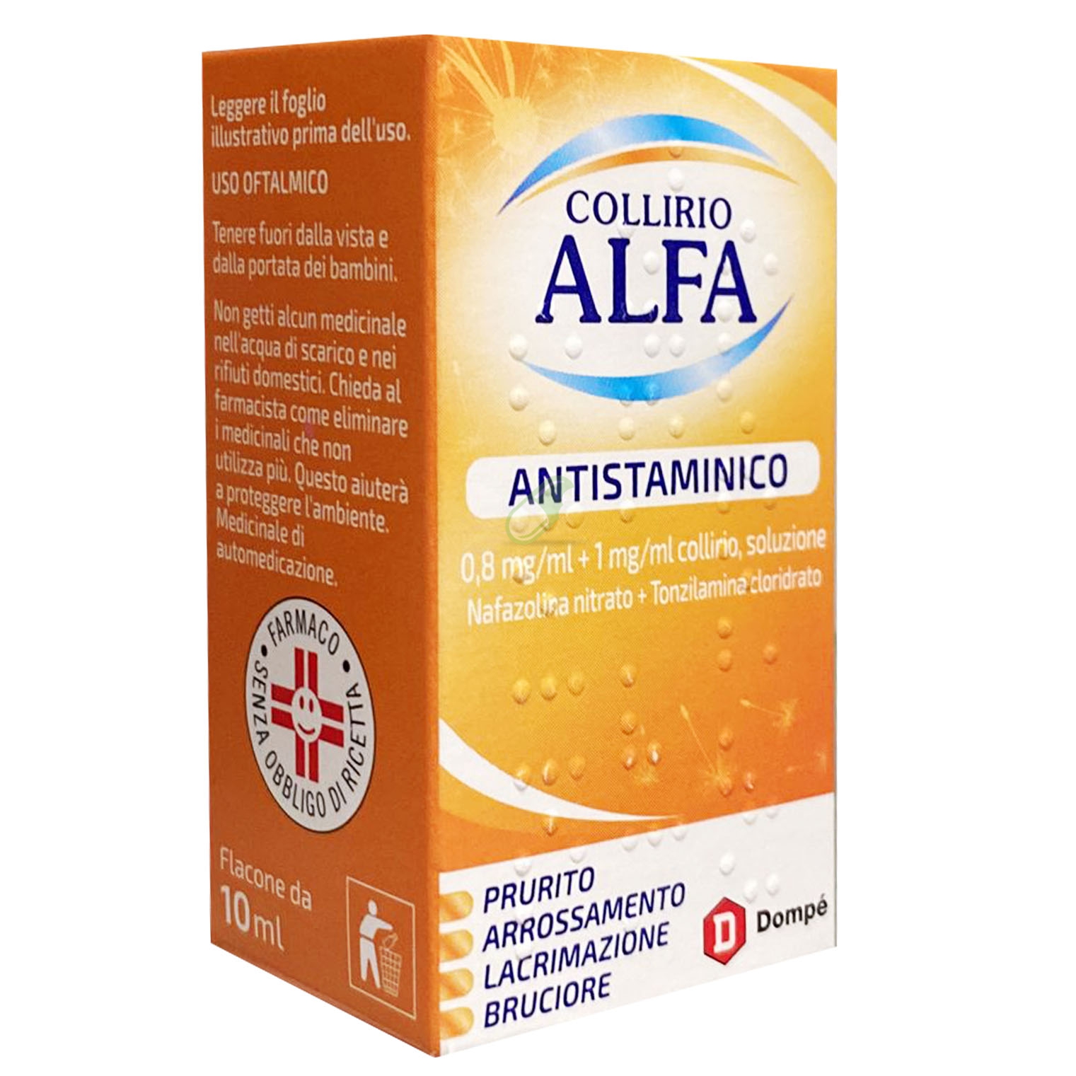 Collirio Alfa Antistam 0,8 Mg/Ml + 1 Mg/Ml Collirio, Soluzione Flacone 10 Ml