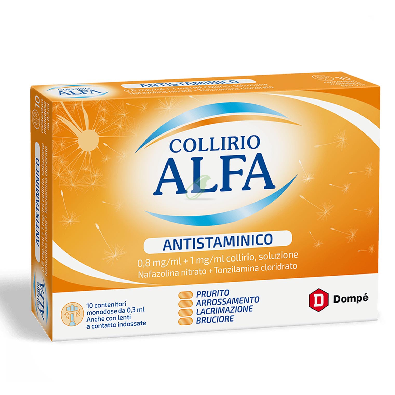 Collirio Alfa Antistam 0,8 Mg/Ml + 1 Mg/Ml Collirio, Soluzione 10 Contenitori Monodose 0,3 Ml
