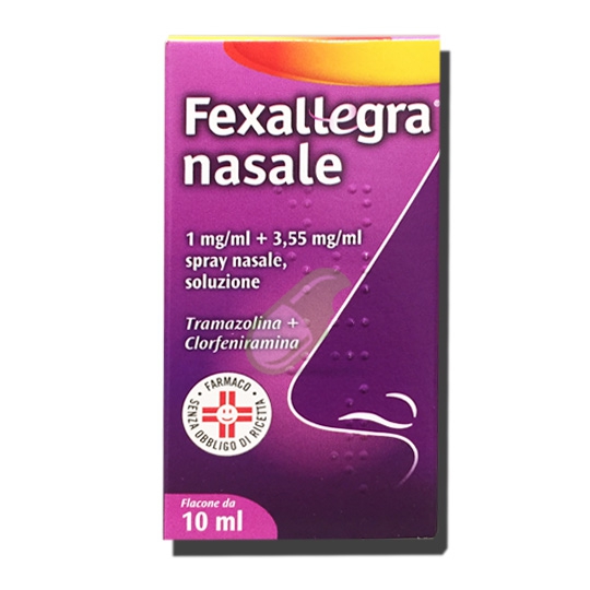 Fexallegra Nasale 1 Mg/Ml + 3,55 Mg/Ml Spray Nasale, Soluzione 1 Flacone Da 10 Ml