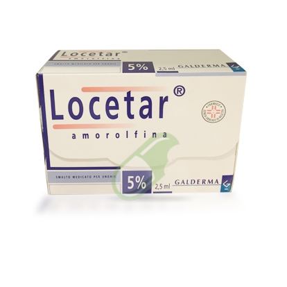 Locetar 5% Smalto Medicato Per Unghie 1 Flacone  2,5 Ml + 10 Spatole