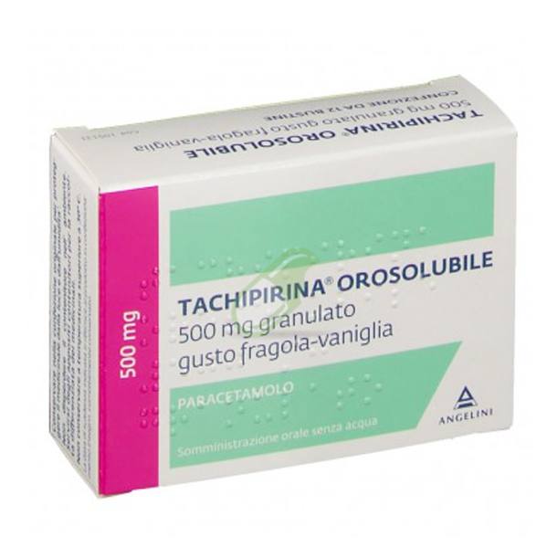 Tachipirina Orosol 500 Mg Granulato Gusto Fragola E Vaniglia 12 Bustine In Al