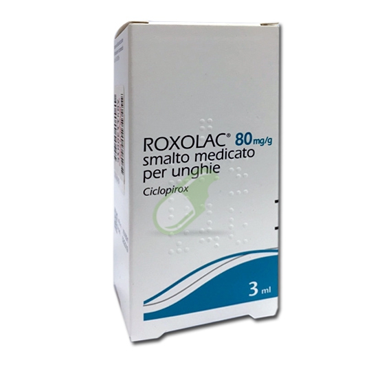 Roxolac 80 Mg/G Smalto Medicato Per Unghie 1 Flacone In Vetro Da 3 Ml Con Pennello Applicatore