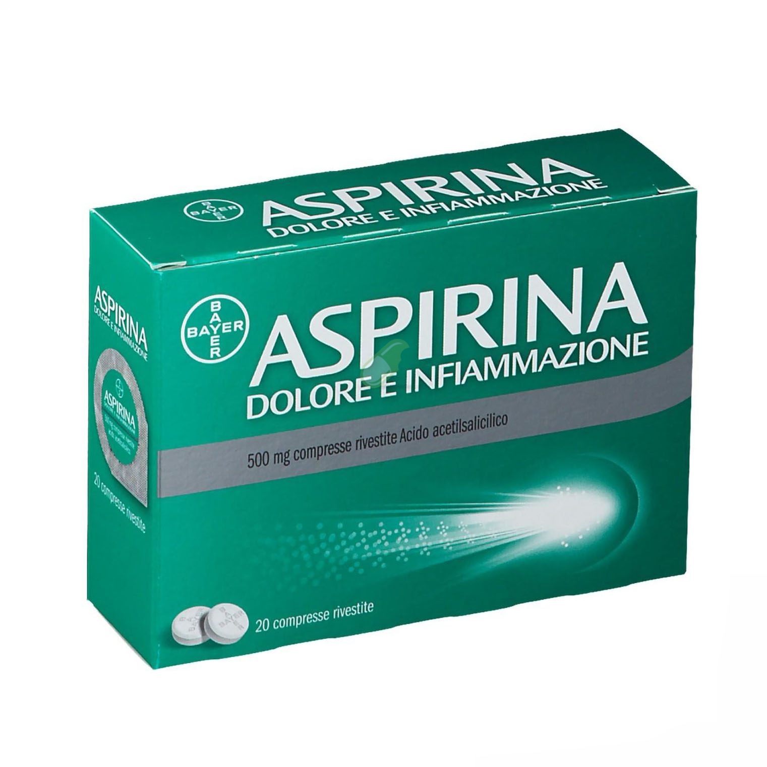 Aspirina Dolore Inf 500 Mg Compresse Rivestite 20 Compresse In Blister Al/Pe/Carta