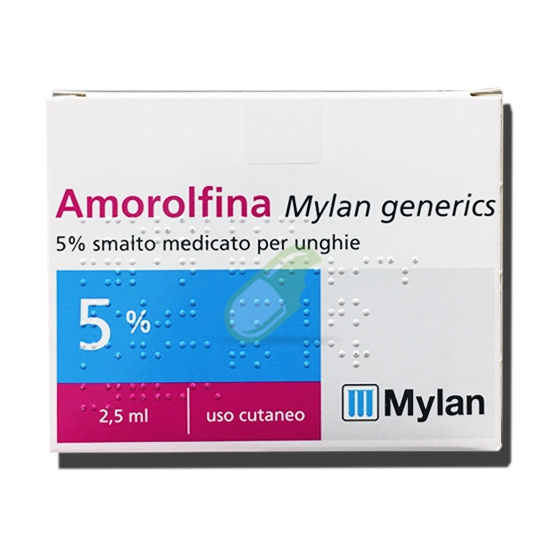 Amorolfina My 5% Smalto Medicato Per Unghie 1 Flacone In Vetro Da 2,5 Ml