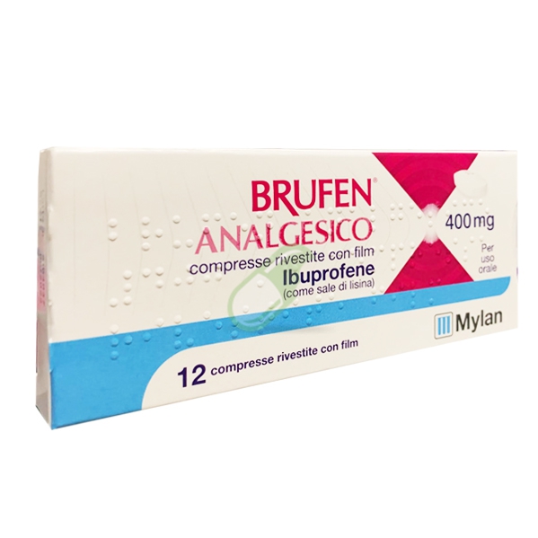Brufen Analges 400 Mg Compresse Rivestite Con Film 12 Compresse In Blister Pvc/Aclar/Al/Vmch