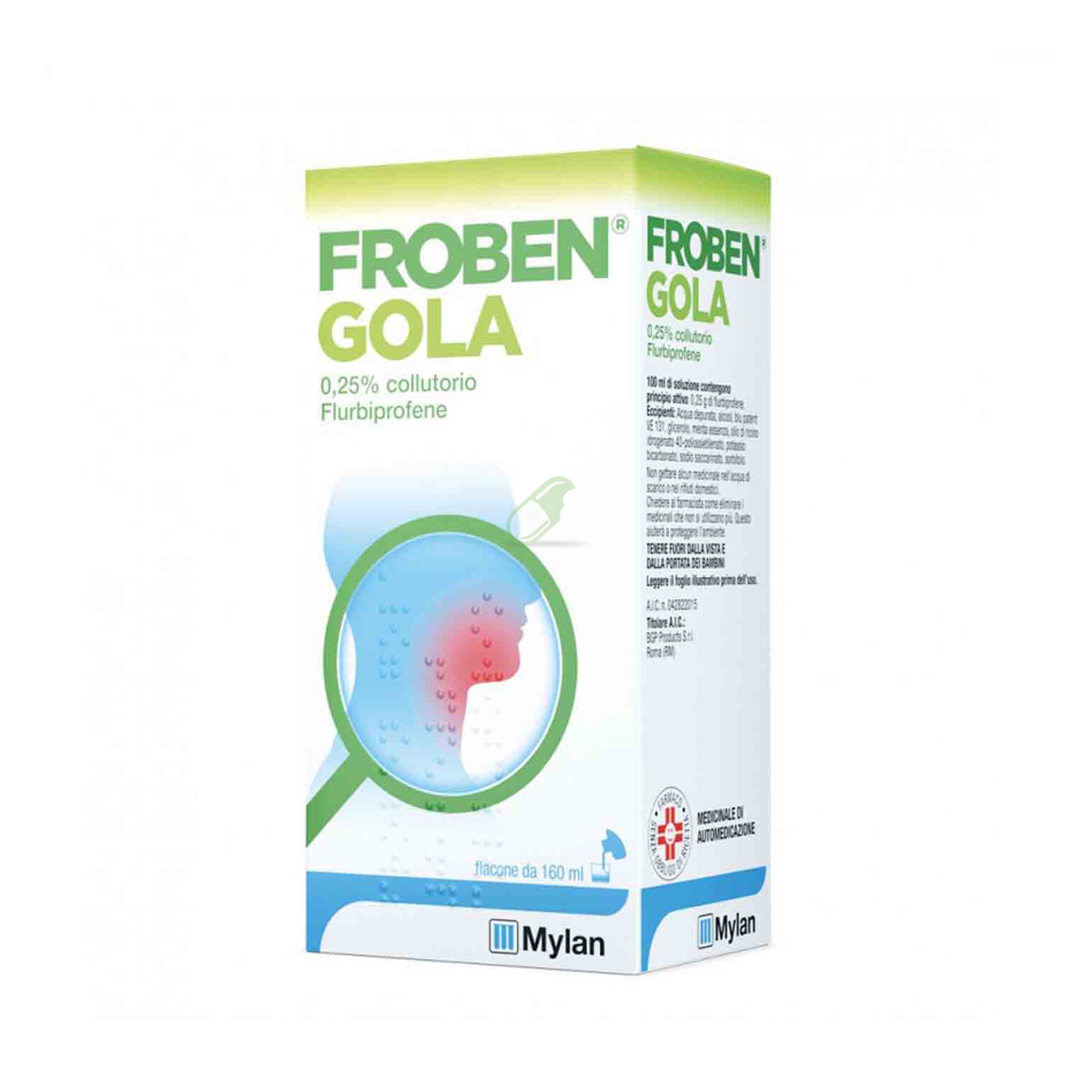 Froben Gola 0,25% Collutorio Flacone Da 160 Ml