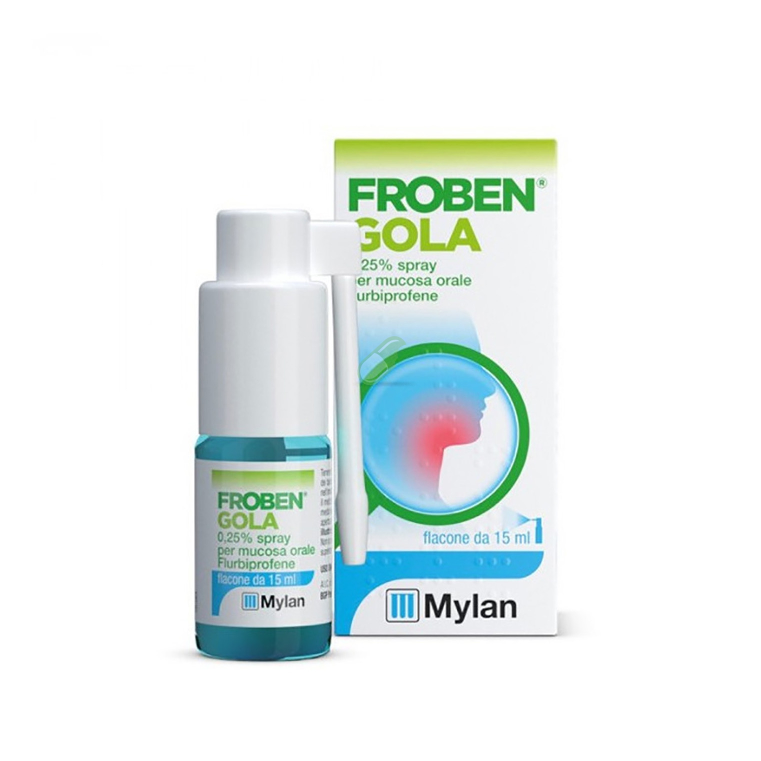 Froben Gola 0,25% Spray Per Mucosa Orale Flacone Da 15 Ml
