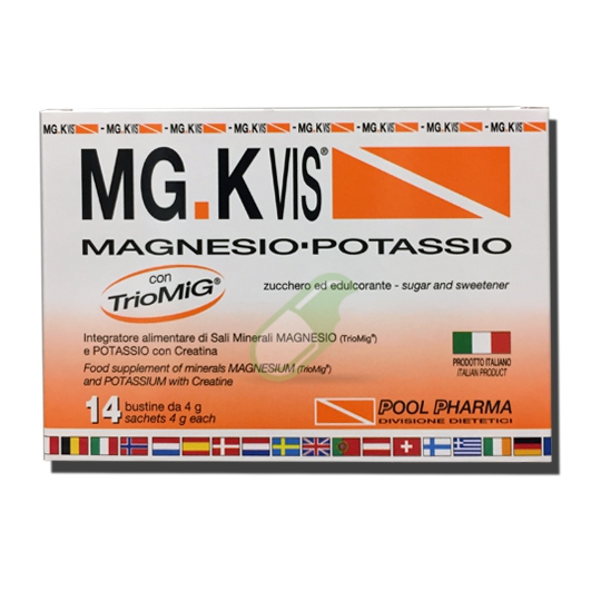 MGK VIS Linea Integratori Idrosalini Polvere Granulare 14 buste Arancia