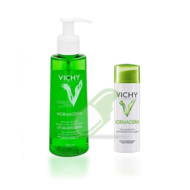 Vichy Linea Normaderm Trattamento Idratante + Gel Detergente Profondo 200 ml