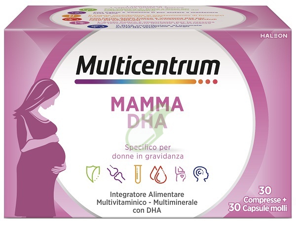 Multicentrum Linea Gravidanza Mamma DHA Integratore Alimentare 30+30