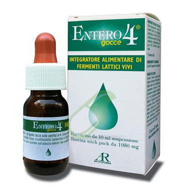 AR Fitofarma Ricerca Naturale Entero 4 Integratore Vitamine Fermenti Gocce 10 ml