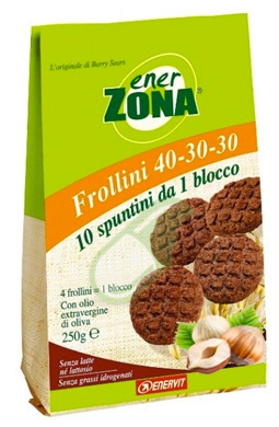 EnerZona Linea Alimentazione Dieta a ZONA Frollini Nocciole 40-30-30