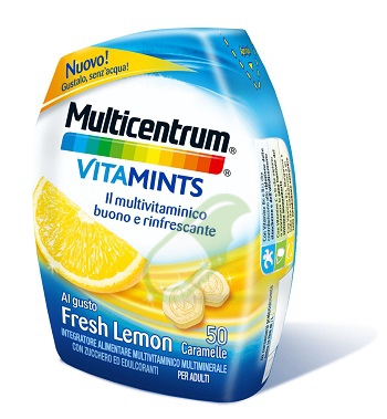 Multicentrum Linea Vitamine e Minerali Vitamints 50 Caramelle Fresh Lemon.