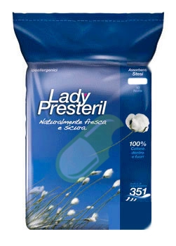 Lady Presteril Linea Pocket Assorbente Puro Cotone 10 Assorbenti Notte Stesi