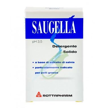 Saugella Linea Classica Blu Detergente Solido pH 3,5 Pelle Mista e Grassa 100 g
