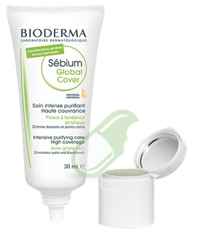 Bioderma Linea Sebium Global Cover Trattamento intensivo purificante 30 ml+2 g