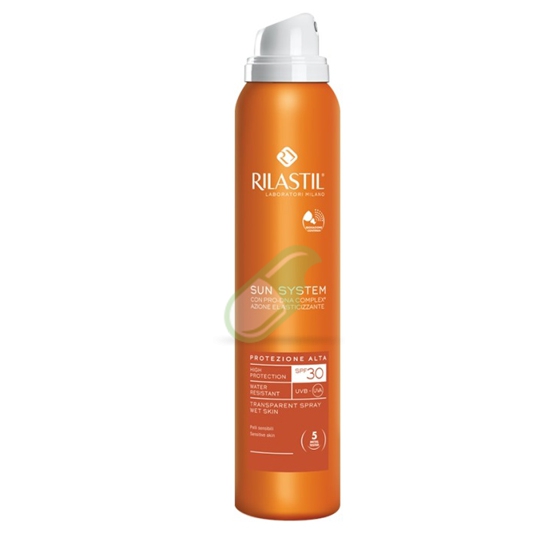 Rilastil Linea Solari Sun System Transparent Spray SPF 30 Protezione Alta 200 ml