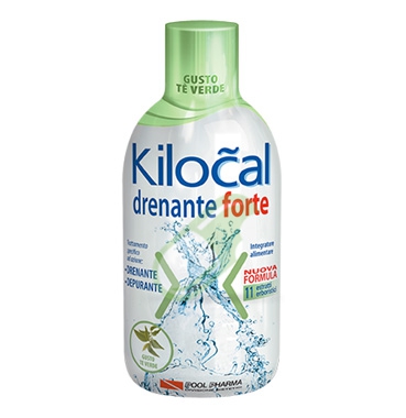 Kilocal Linea Drenante Forte Integratore Alimentare Depurativo 500 ml T Verde