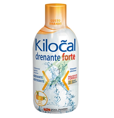 Kilocal Linea Drenante Forte Integratore Alimentare Depurativo 500 ml Ananas