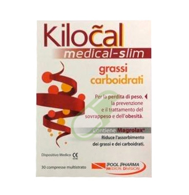 Kilocal Linea Controllo del Peso Medical Grassi Integratore 30 Compresse