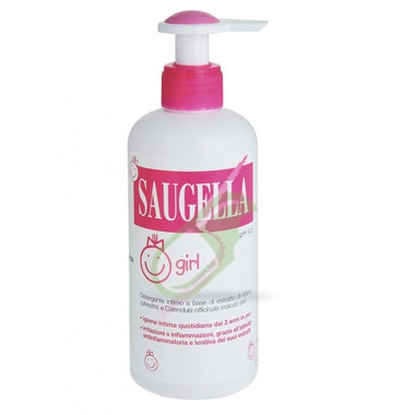 Saugella Linea Girl Ragazze Dermoliquido Detergente Intimo Delicato 200 ml
