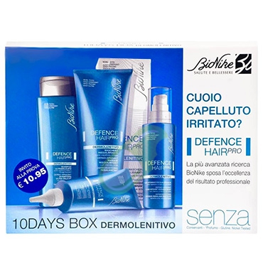 BioNike Linea Defence Hair Pro 10 Days Box Dermolenitivo Cofanetto 4 Trattamenti