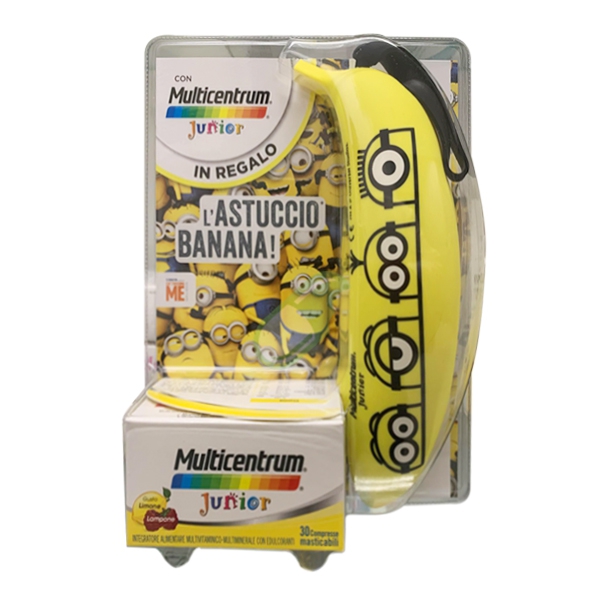 Multicentrum Linea Junior Integratore 30 Compresse Masticabili + astuccio banana