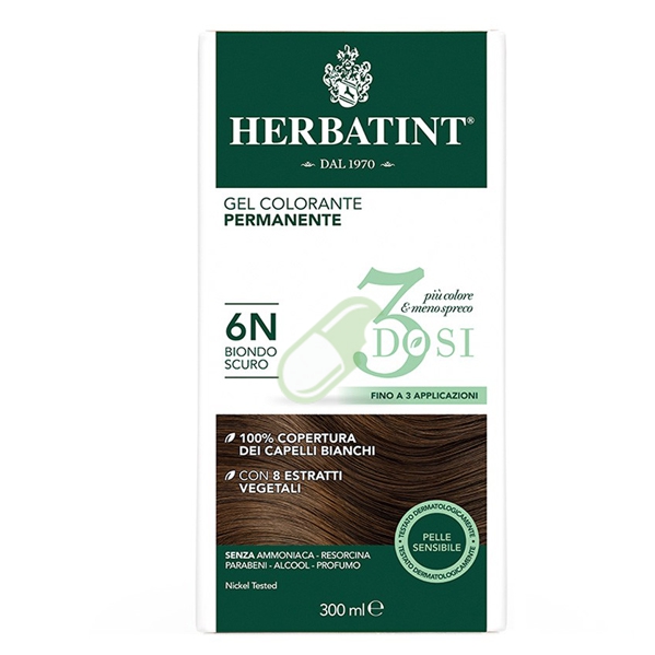 Antica Erboristeria Linea Colorazione Naturale Herbatint  Biondo Scuro 6N 3 dosi